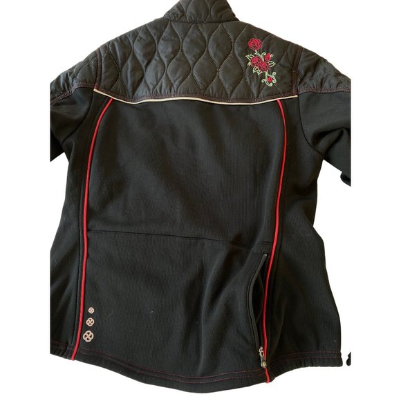 Pearl Izumi Quilted Thermal Insulated Tour Jacket M Cycling Black Full Zip - Picture 7 of 14